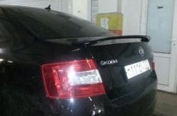 3 699 р. Лип спойлер RS Style Skoda Octavia A7 рестайлинг лифтбэк (2016-2020) (Неокрашенный)  с доставкой в г. Королёв. Увеличить фотографию 3