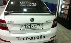 2 649 р. Спойлер LitCompany Skoda Octavia A7 дорестайлинг лифтбэк (2012-2017) (Неокрашенный)  с доставкой в г. Королёв. Увеличить фотографию 6