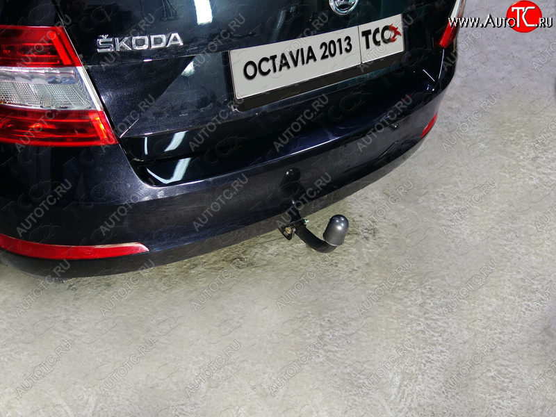 13 399 р. Фаркоп (тягово-сцепное устройство) TCC Skoda Octavia A7 дорестайлинг универсал (2012-2017) (Оцинкованный, шар A )  с доставкой в г. Королёв