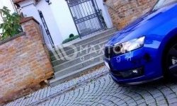 6 299 р. Накладка на передний бампер Splitter Skoda Rapid NH1 хэтчбэк дорестайлинг (2012-2017) (Неокрашенная)  с доставкой в г. Королёв. Увеличить фотографию 2