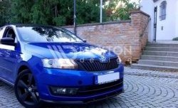 Накладка на передний бампер Splitter Skoda Rapid NH1 хэтчбэк дорестайлинг (2012-2017)