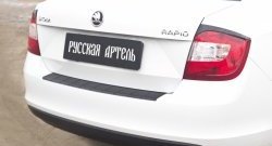 1 279 р. Защитная накладка на задний бампер RA Skoda Rapid NH3 дорестайлинг лифтбэк (2012-2017)  с доставкой в г. Королёв. Увеличить фотографию 2