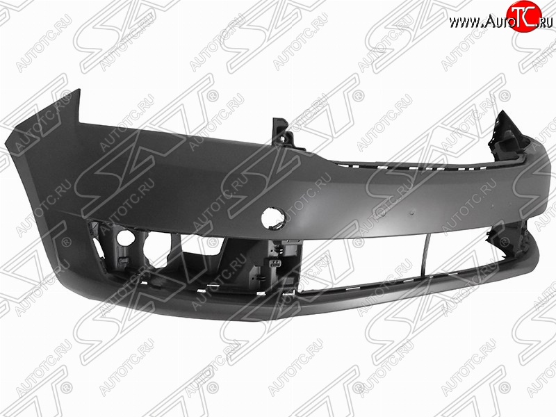 1 499 р. Передний бампер SAT Skoda Rapid NH1 хэтчбэк дорестайлинг (2012-2017) (Неокрашенный)  с доставкой в г. Королёв