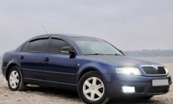 1 649 р. Реснички на фары CT Skoda Superb седан 3U дорестайлинг (2001-2006) (Неокрашенные)  с доставкой в г. Королёв. Увеличить фотографию 3