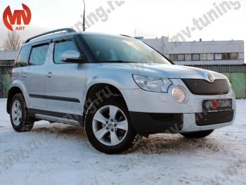 4 999 р. Зимние заглушки (верхняя и нижняя) MV-Tuning Skoda Yeti (2009-2013) (Неокрашенная)  с доставкой в г. Королёв. Увеличить фотографию 2