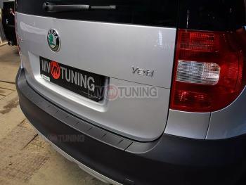 1 379 р. Защитная накладка на задний бампер MV-Tuning  Skoda Yeti (2009-2013) (Текстурная поверхность)  с доставкой в г. Королёв. Увеличить фотографию 2