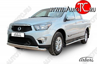 14 579 р. Обвес переднего бампера Arbori SSANGYONG Actyon Sport (2012-2024)  с доставкой в г. Королёв