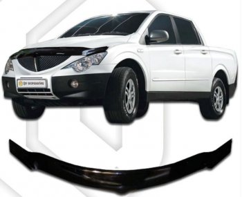 Дефлектор капота CA-Plastiс exclusive SSANGYONG (Ссан) Actyon (Актион)  1 (2006-2010) 1