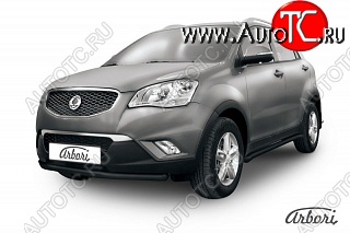 6 119 р. Защита переднего бампера Arbori SSANGYONG Actyon дорестайлинг (2010-2013)  с доставкой в г. Королёв