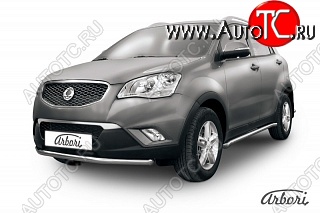 11 609 р. Защита переднего бампера Arbori SSANGYONG Actyon дорестайлинг (2010-2013)  с доставкой в г. Королёв