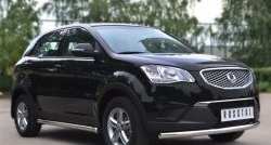 14 849 р. Защита порогов из круглой трубы диаметром 63 мм Russtal SSANGYONG Actyon дорестайлинг (2010-2013) (Защита порогов с со скосами на торцах (вариант 1))  с доставкой в г. Королёв. Увеличить фотографию 10