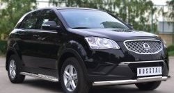 26 999 р. Широкая защита порогов SLITKOFF SSANGYONG Actyon дорестайлинг (2010-2013)  с доставкой в г. Королёв. Увеличить фотографию 4