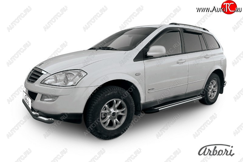 12 509 р. Порожки для ног Arbori Luxe Black SSANGYONG Kyron рестайлинг (2007-2016)  с доставкой в г. Королёв