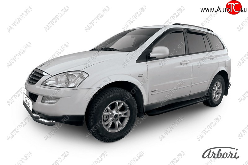 11 609 р. Порожки для ног Arbori Optima Black SSANGYONG Kyron рестайлинг (2007-2016)  с доставкой в г. Королёв