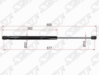 Газовый упор крышки багажника SAT SSANGYONG Musso (1993-2005)