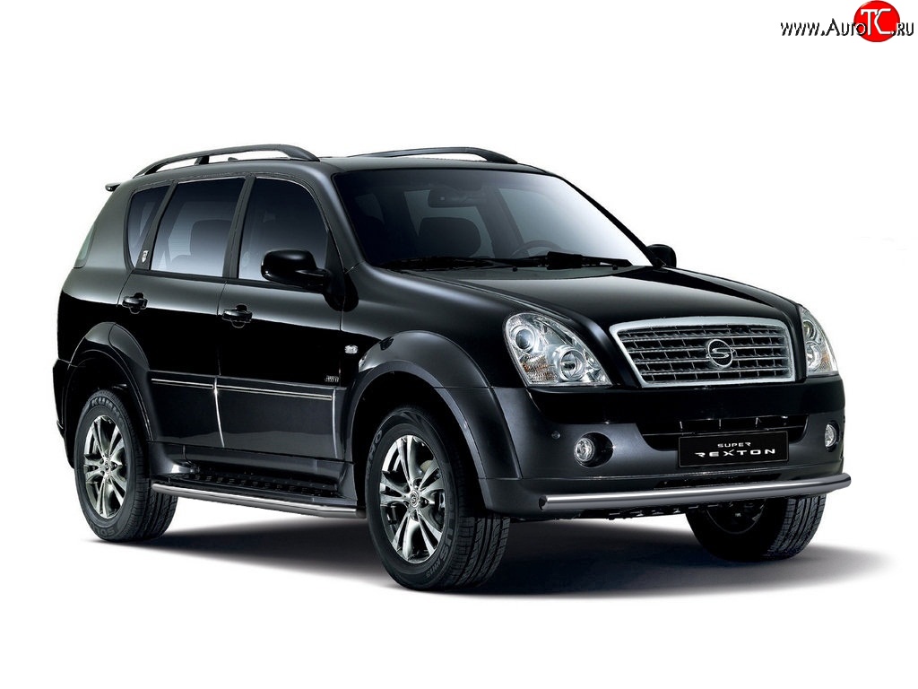 4 299 р. Защита порогов из трубы Ø51 Petroil Tuning. SSANGYONG Rexton Y250 (2006-2012) (Нержавеющая полированная сталь)  с доставкой в г. Королёв