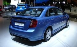 7 899 р. Пороги накладки Street Edition Daewoo Gentra KLAS седан (2012-2016) (Неокрашенные)  с доставкой в г. Королёв. Увеличить фотографию 2