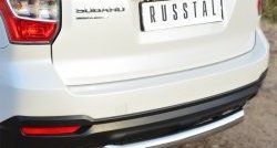 17 999 р. Одинарная защита заднего бампера из трубы диаметром 76 мм SLITKOFF  Subaru Forester  SJ (2012-2016) дорестайлинг  с доставкой в г. Королёв. Увеличить фотографию 2