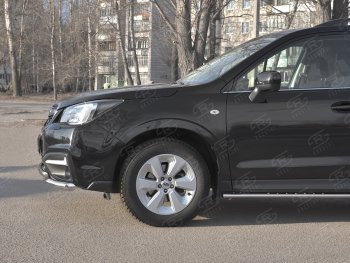 24 599 р. Защита переднего бампера SLITKOFF d63 секции-d42 дуга Subaru Forester SJ рестайлинг (2016-2019)  с доставкой в г. Королёв. Увеличить фотографию 4