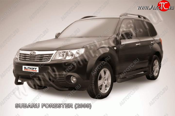 17 549 р. Кенгурятник d57 мини Subaru Forester SH (2008-2013) (Цвет: серебристый)  с доставкой в г. Королёв