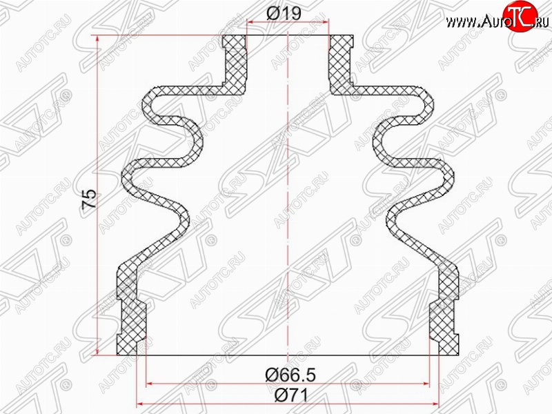 379 р. Пыльник ШРУСа (наружный) SAT  Subaru Outback  BP (2003-2006), Suzuki Swift  ZC (2003-2008)  с доставкой в г. Королёв