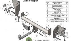 6 699 р. Фаркоп Лидер Плюс.  Subaru Outback  BR/B14 (2009-2013) дорестайлинг универсал (Без электропакета)  с доставкой в г. Королёв. Увеличить фотографию 4