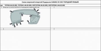 399 р. Правый подкрылок передний TOTEM Subaru XV GT/G24 дорестайлинг (2017-2021)  с доставкой в г. Королёв. Увеличить фотографию 2