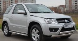 26 999 р. Широкая защита порогов (3 дв.) SLITKOFF  Suzuki Grand Vitara  JT (2012-2016) 3 двери 2-ой рестайлинг  с доставкой в г. Королёв. Увеличить фотографию 3