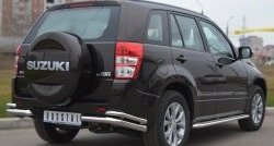 17 649 р. Защита заднего бампера (Ø63 и 42 мм, нержавейка) SLITKOFF Suzuki Grand Vitara JT 5 дверей 2-ой рестайлинг (2012-2016)  с доставкой в г. Королёв. Увеличить фотографию 4