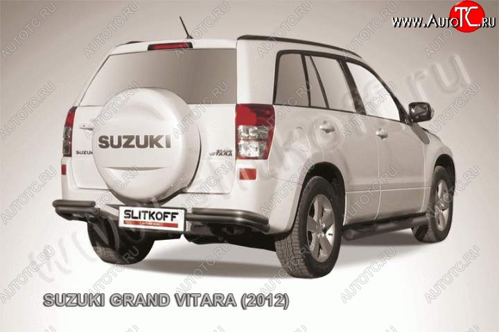 7 749 р. Уголки d57+d42 двойные Suzuki Grand Vitara JT 5 дверей 2-ой рестайлинг (2012-2016) (Цвет: серебристый)  с доставкой в г. Королёв