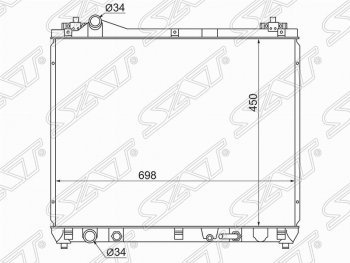 Радиатор двигателя SAT Suzuki Grand Vitara JT 5 дверей дорестайлинг (2005-2008)