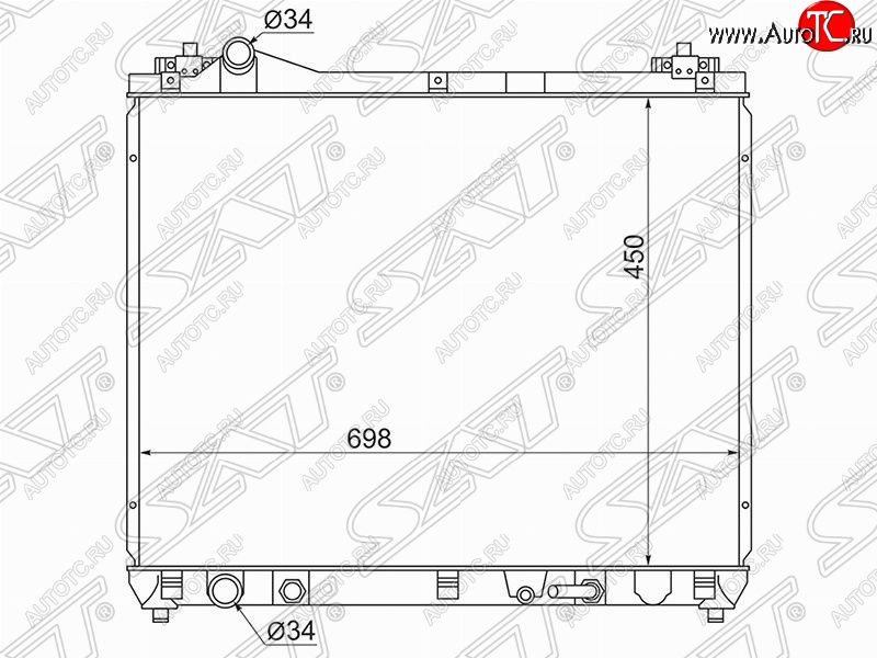 6 249 р. Радиатор двигателя SAT  Suzuki Escudo ( 5,  3) - Grand Vitara ( JT 5 дверей,  JT 3 двери)  с доставкой в г. Королёв