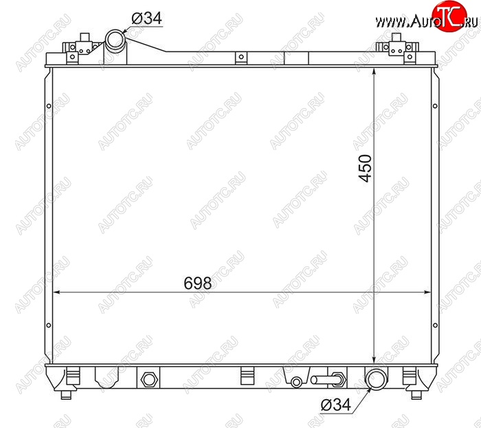 10 699 р. Радиатор двигателя SAT Suzuki Grand Vitara JT 5 дверей дорестайлинг (2005-2008)  с доставкой в г. Королёв