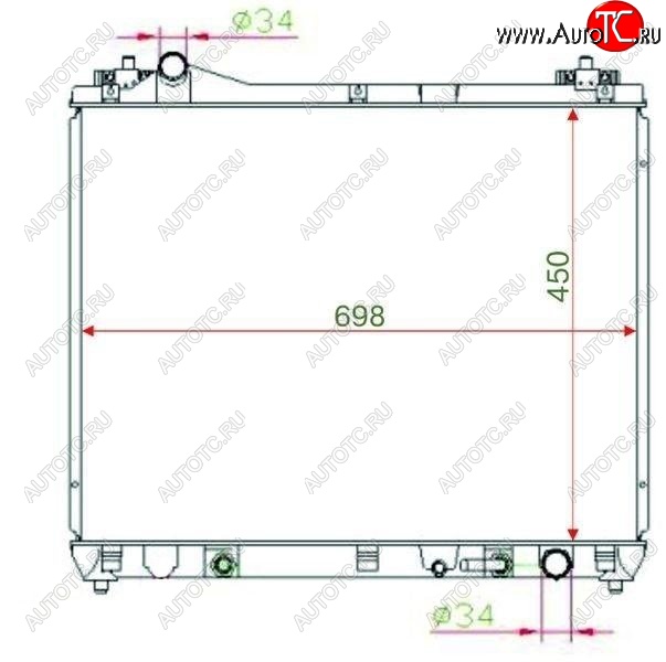 8 599 р. Радиатор двигателя SAT  Suzuki Escudo ( 5,  3) - Grand Vitara ( JT 5 дверей,  JT 3 двери)  с доставкой в г. Королёв