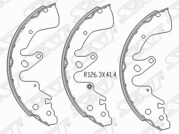Колодки тормозные задние SAT Suzuki Grand Vitara JT 5 дверей дорестайлинг (2005-2008)