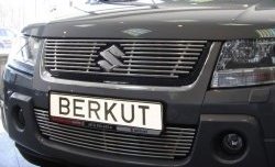 Декоративная вставка решетки радиатора (V2.4/3.2) Berkut Suzuki Grand Vitara JT 3 двери дорестайлинг (2005-2008)