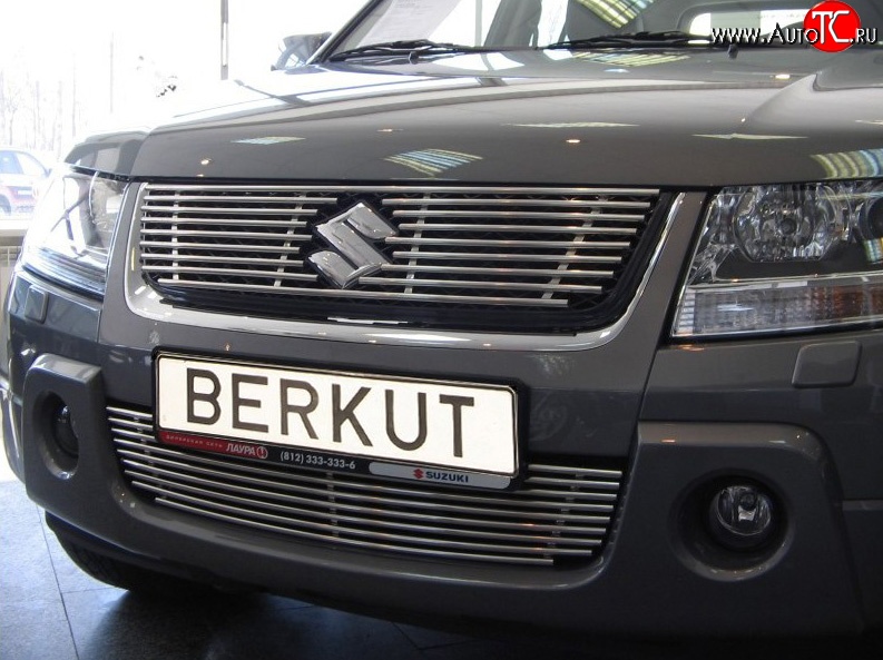 4 389 р. Декоративная вставка воздухозаборника (V2.4/3.2) Berkut Suzuki Grand Vitara JT 3 двери дорестайлинг (2005-2008)  с доставкой в г. Королёв