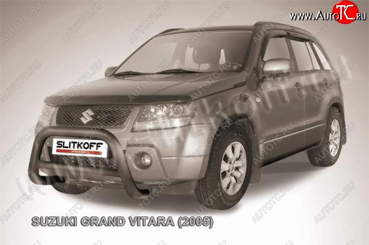 25 999 р. Кенгурятник d76 низкий Suzuki Grand Vitara JT 3 двери дорестайлинг (2005-2008) (Цвет: серебристый)  с доставкой в г. Королёв