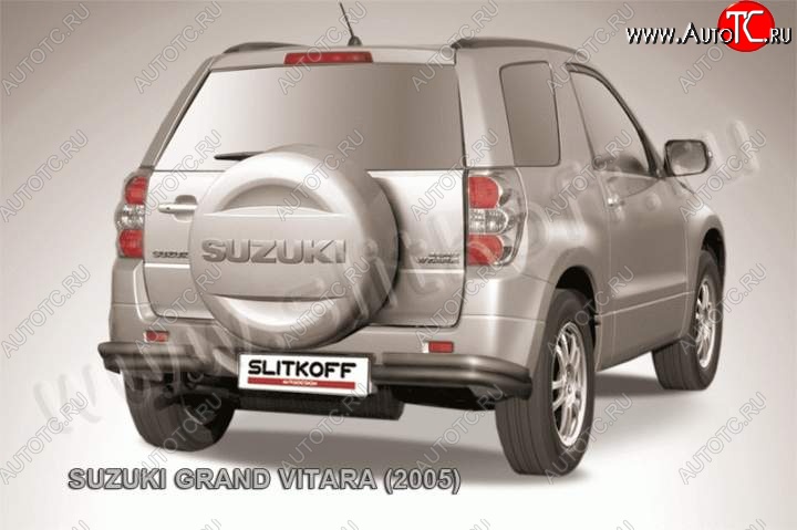 7 749 р. Уголки d57+d42 двойные Suzuki Grand Vitara JT 3 двери дорестайлинг (2005-2008) (Цвет: серебристый)  с доставкой в г. Королёв