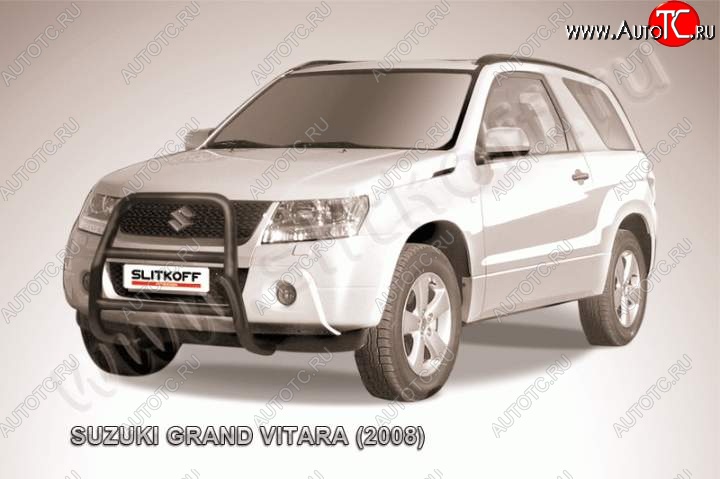 18 399 р. Кенгурятник d57 высокий Suzuki Grand Vitara JT 3 двери дорестайлинг (2005-2008) (Цвет: серебристый)  с доставкой в г. Королёв