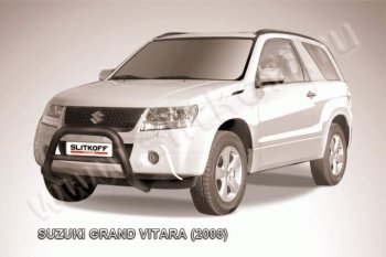 23 599 р. Кенгурятник d76 низкий Suzuki Grand Vitara JT 3 двери дорестайлинг (2005-2008) (Цвет: серебристый)  с доставкой в г. Королёв. Увеличить фотографию 1