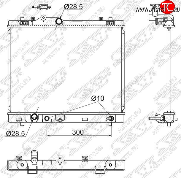 6 899 р. Радиатор двигателя SAT  Suzuki Solio - Swift  ZC72S  с доставкой в г. Королёв