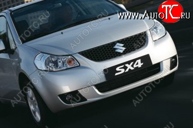 37 999 р. Передний бампер TYG Suzuki SX4 GYC21S дорестайлинг седан (2006-2012) (Неокрашенный)  с доставкой в г. Королёв