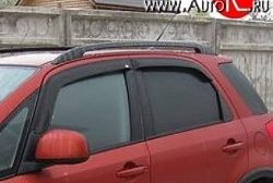 Комплект дефлекторов окон (ветровиков) 4 шт. (хетчбек) Russtal Suzuki SX4 GYA,GYB  рестайлинг, хэтчбэк (2010-2016)