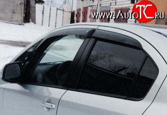 999 р. Комплект дефлекторов окон (ветровиков) 4 шт. (седан) Russtal Suzuki SX4 GYA,GYB  рестайлинг, хэтчбэк (2010-2016)  с доставкой в г. Королёв