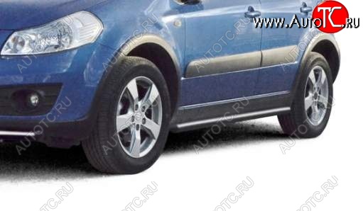 26 799 р. Защита порогов ТехноСфера (Техно Сфера) (нержавейка, 63.5 mm)  Suzuki SX4  GYA,GYB (2010-2016)  рестайлинг, хэтчбэк  с доставкой в г. Королёв