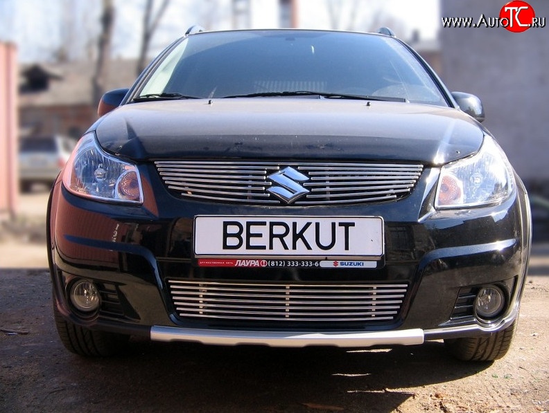 5 999 р. Декоративная вставка решетки радиатора (хетчбек) Berkut Suzuki SX4 GYA,GYB  рестайлинг, хэтчбэк (2010-2016)  с доставкой в г. Королёв