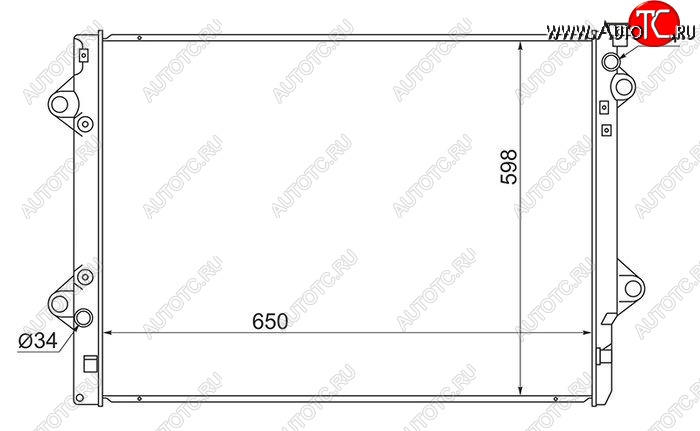 9 599 р. Радиатор двигателя SAT  Toyota 4Runner  N210 - Land Cruiser Prado  J120  с доставкой в г. Королёв