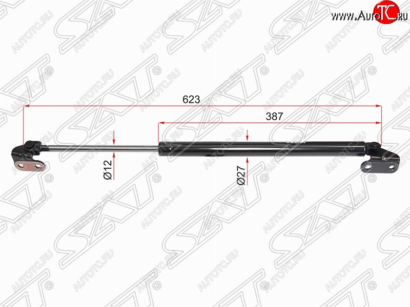 1 259 р. Правый упор крышки багажника (газовый) SAT Toyota Hilux Surf N180 5 дв. дорестайлинг (1995-1998)  с доставкой в г. Королёв