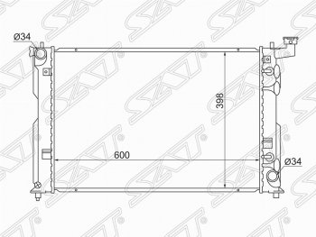 Радиатор двигателя SAT  Allion  T240, Caldina  T240, Isis  XM10, Opa, Premio  T240, Wish  XE10